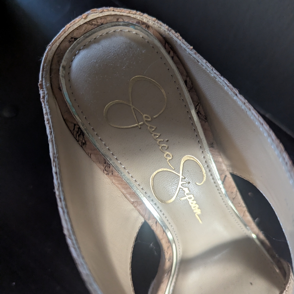 Jessica Simpson Cork Wedge Sandals - Picture 3 of 3